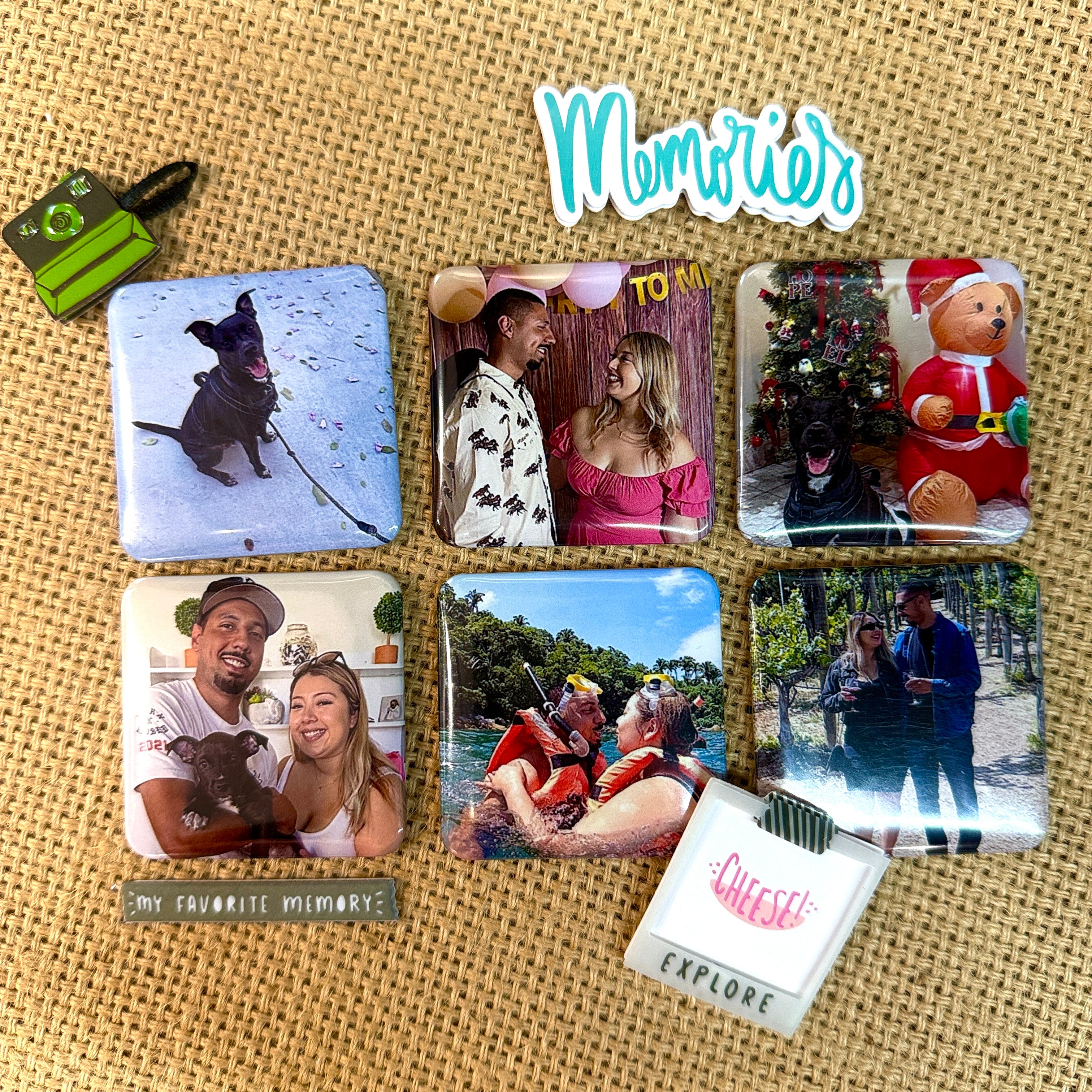 6 pack 2x2 round corner magnets